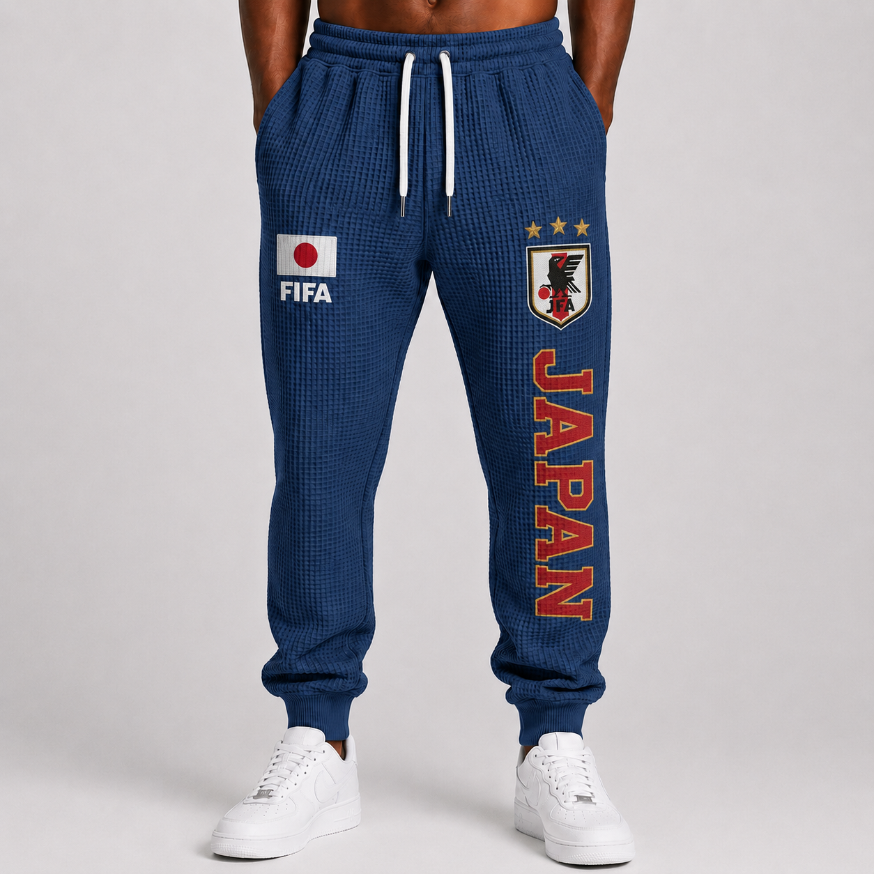 FIFA 2026 Japan Printed Waffle Football Fan Pants