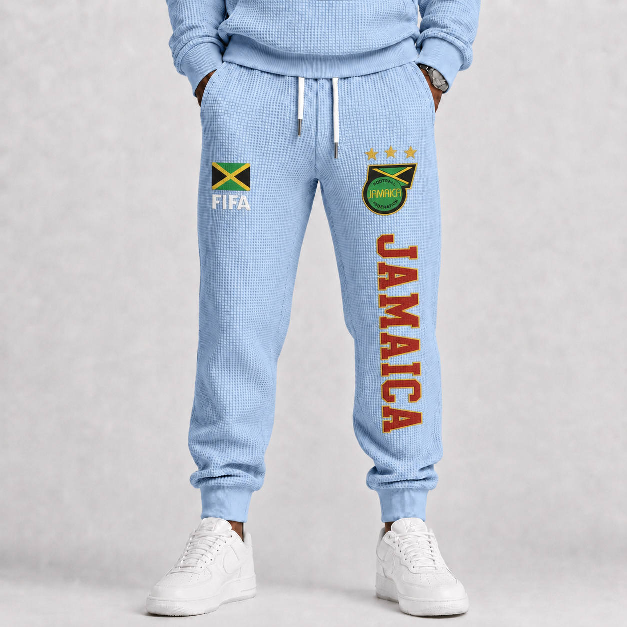 FIFA 2026 Jamaica Printed Waffle Football Fan Pants