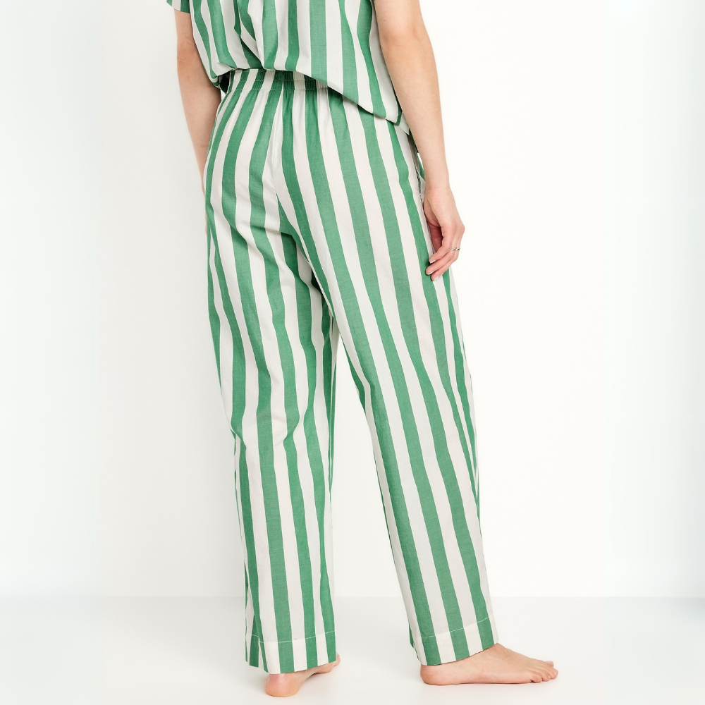 High Waisted Poplin Pajama Pant-My Comfy Pant