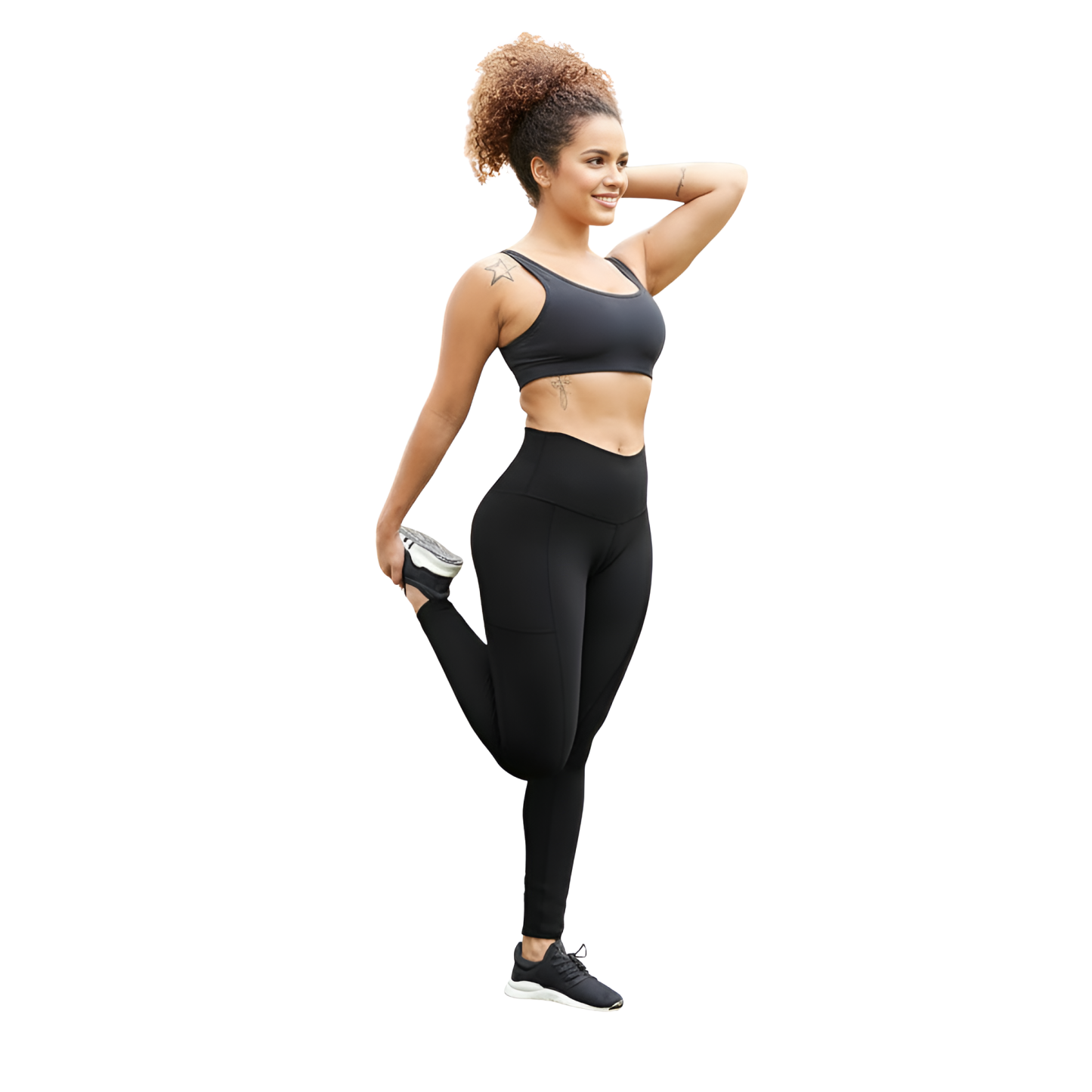 Stretchy Workout Leggings For Women With Pockets