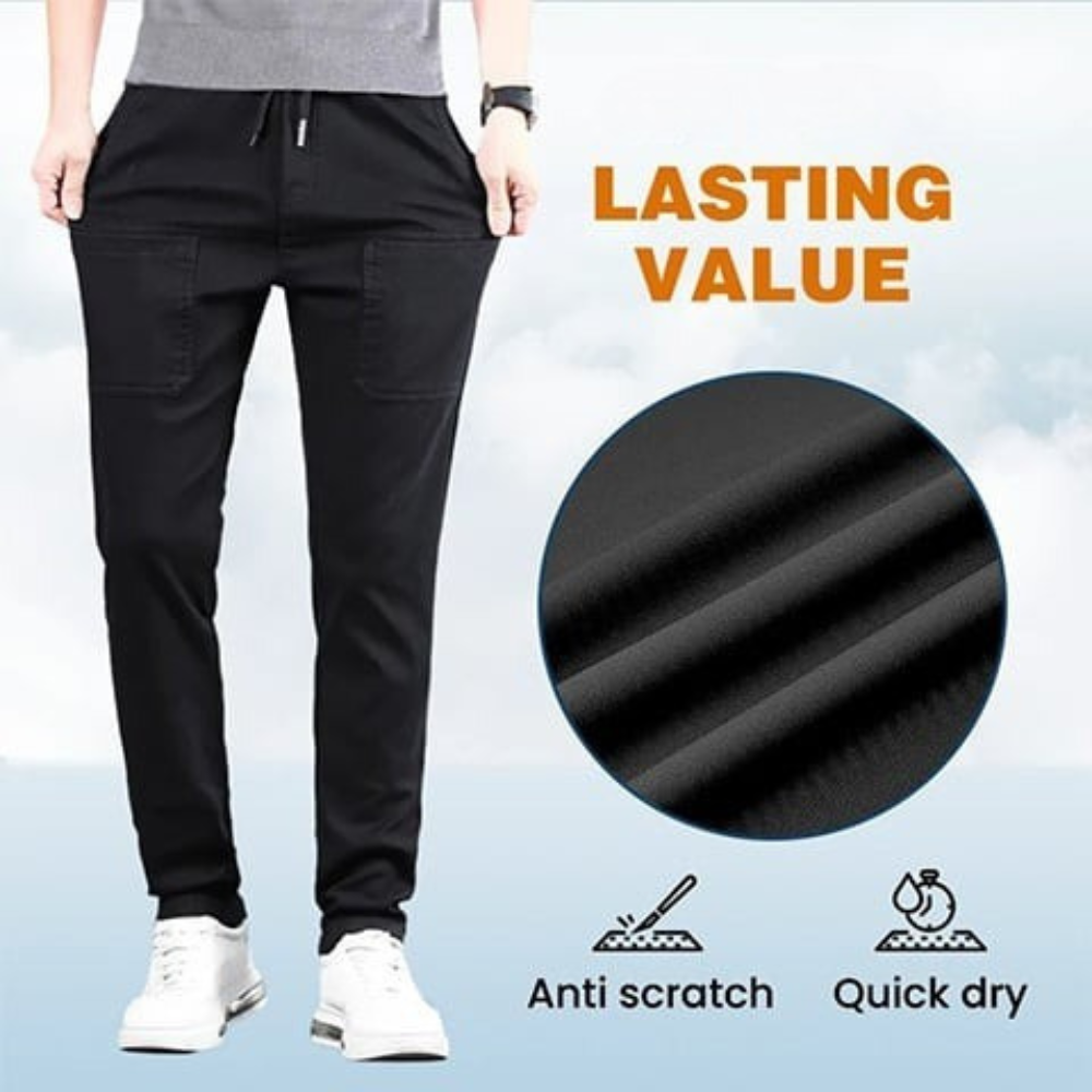 Stretch Cargo Pants With Six Pockets And Quick Dry Fabric-My Comfy Pant