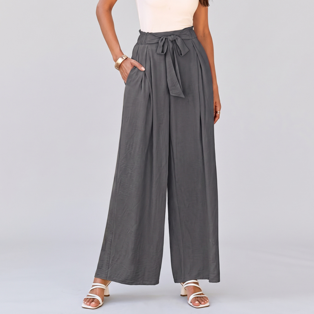 Casual High Rise Loose Fit Palazzo Pants For Women 