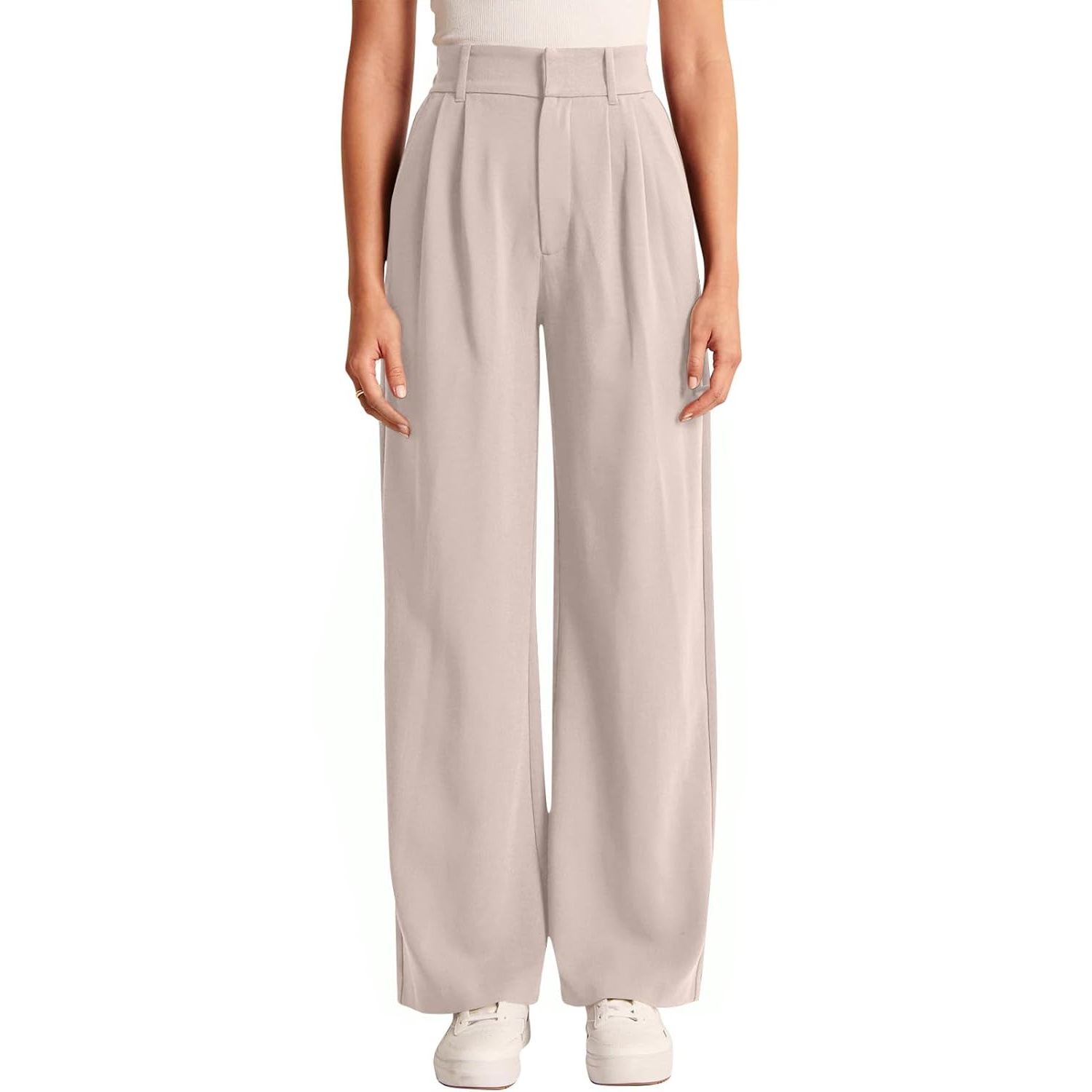 Solid Casual Pants With Pocket For Women