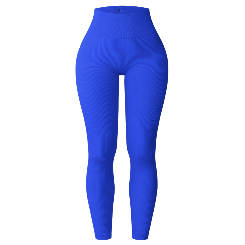 Ribbed High Rise Stretchable Yoga Leggings