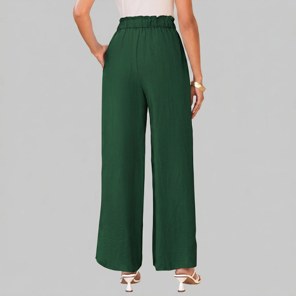 Casual High Rise Loose Fit Palazzo Pants For Women 