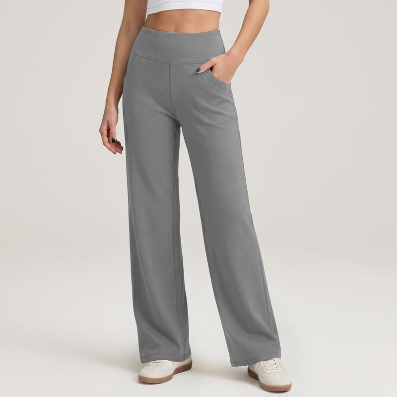 Casual Wide Yoga And Sports Trousers With Pockets For Women