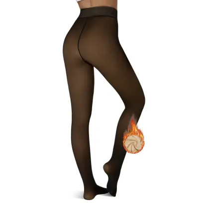 Tournesol Fleece Lined Tights One-Lined Seams