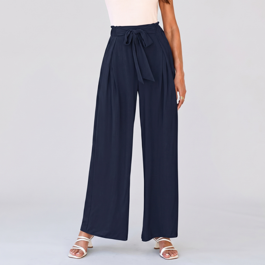 Casual High Rise Loose Fit Palazzo Pants For Women 