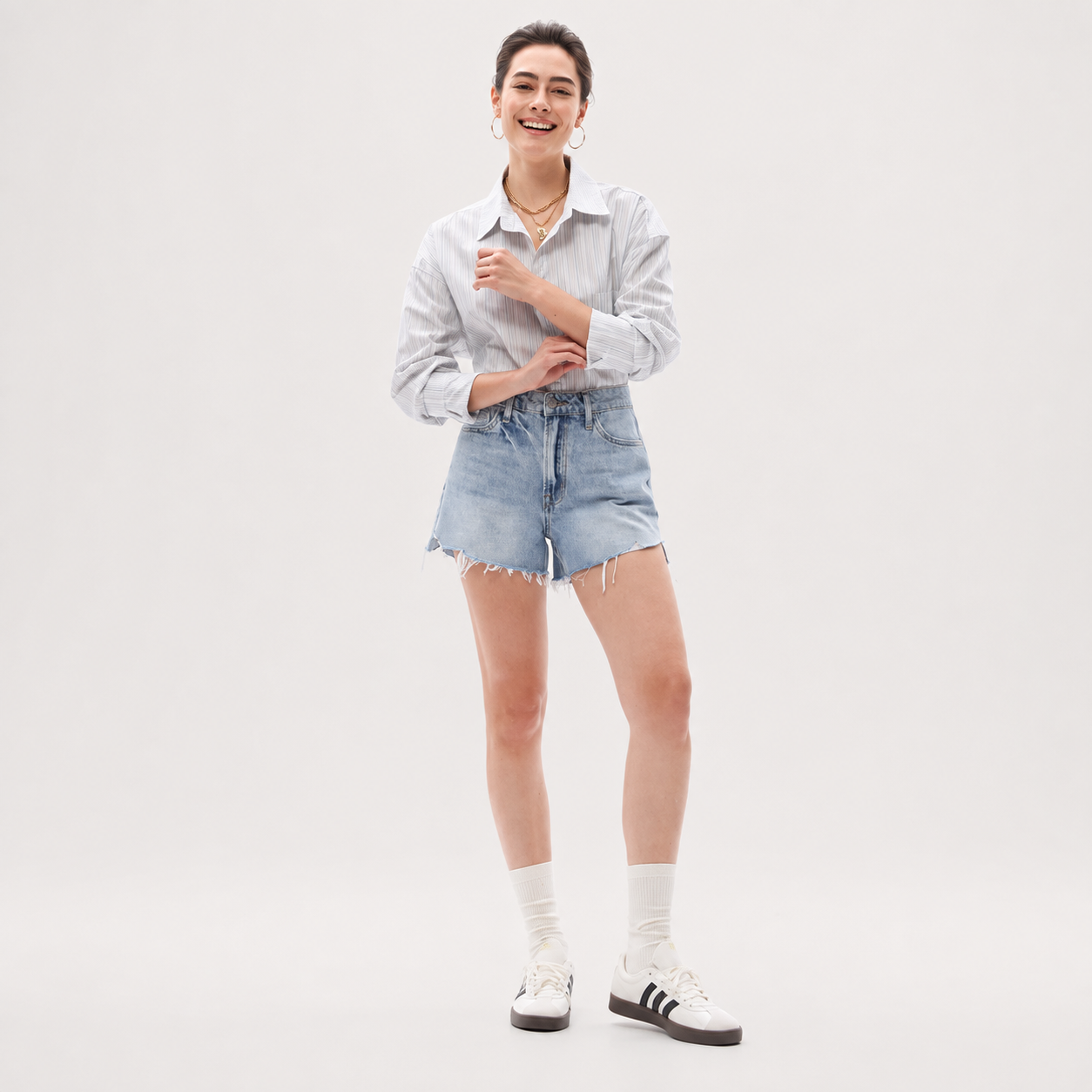 Casual Summer Crossover Streetwear Shorts For Women