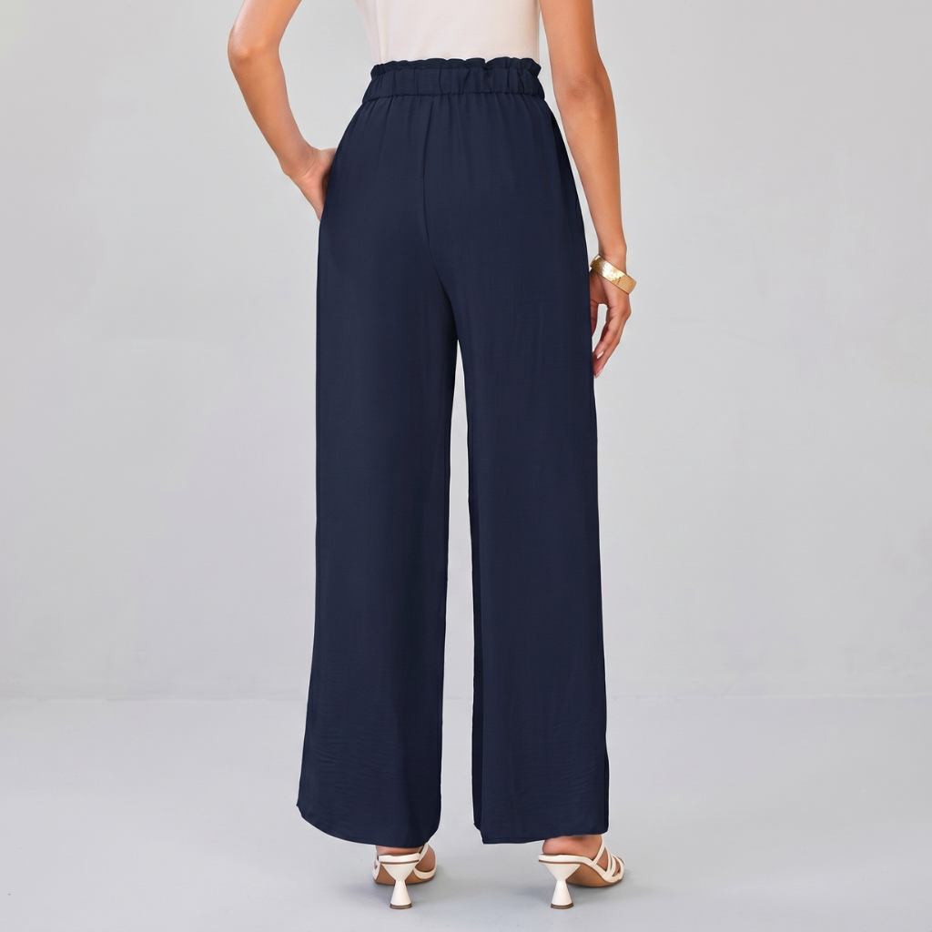 Casual High Rise Loose Fit Palazzo Pants For Women 