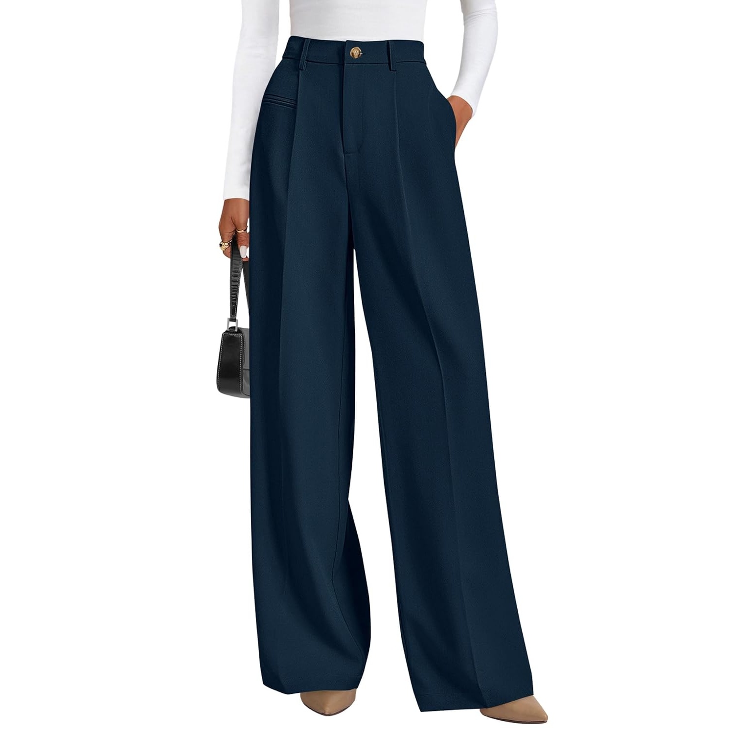 Solid Flowy WIde Palazzo Pants For Women
