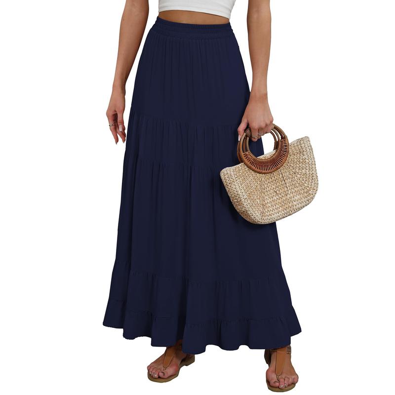 Casual Maxi Skirt For Summer Outfits For Women