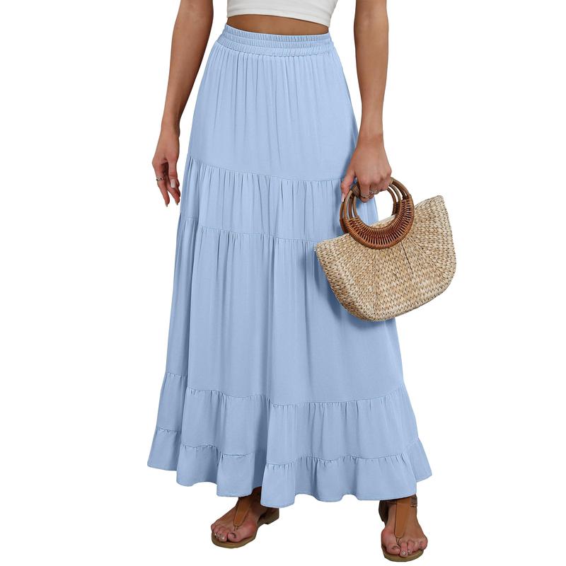 Casual Maxi Skirt For Summer Outfits For Women