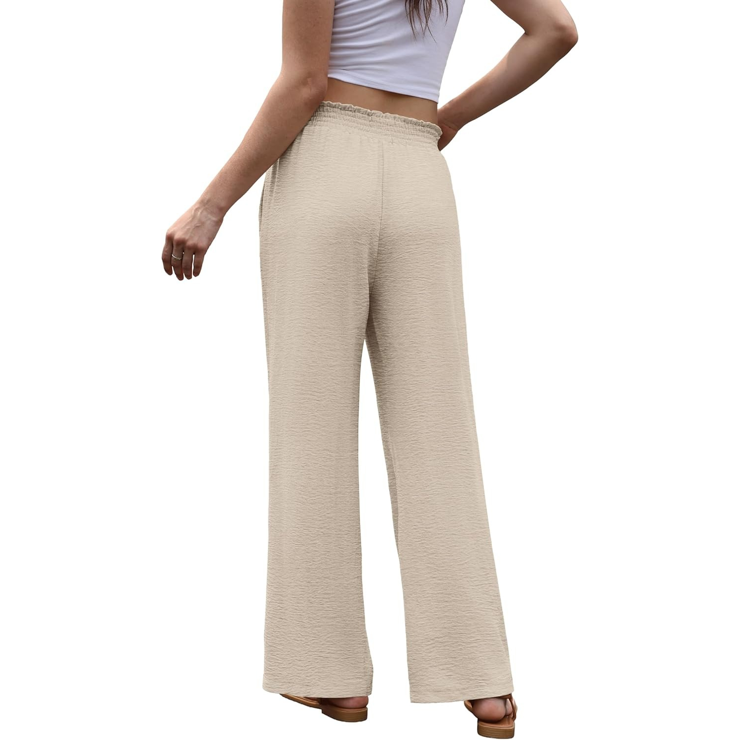 High Rise Flowy Palazzo Wide Pants Woman For Women