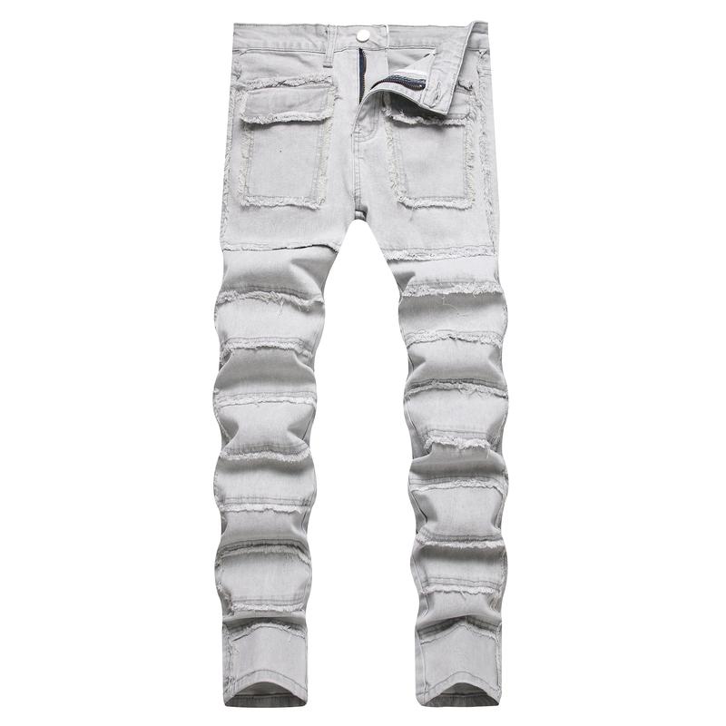 Casual Fashion Ripped Slim Fit Stretch Jeans For Men