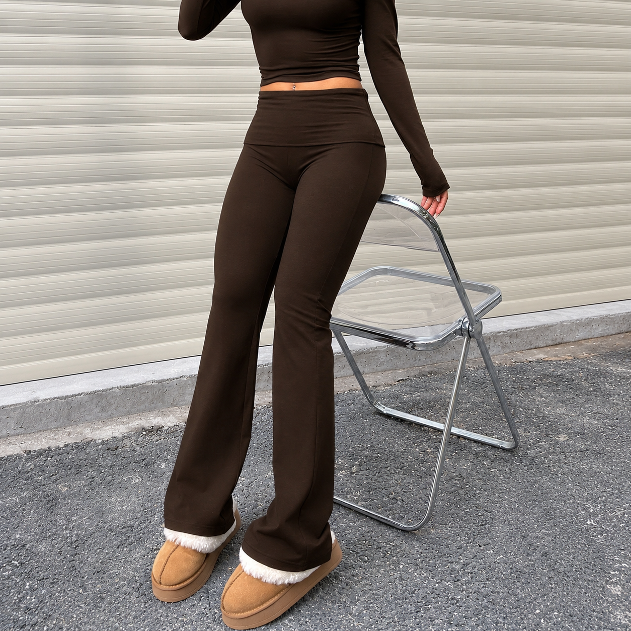 Pack Of 3 Casual Bootcut Pack Leggings Athleisure Pants For Women