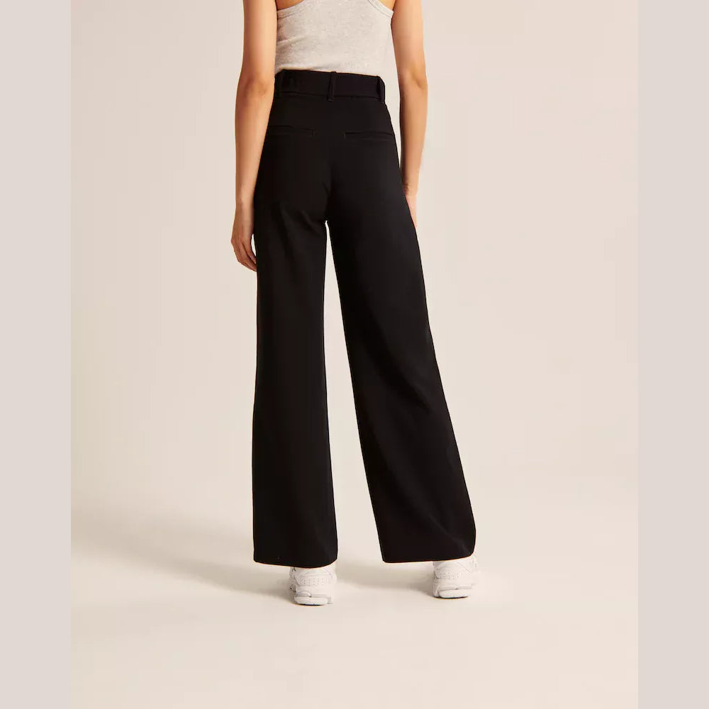 High Waist Tailored Wide Leg Pants-My Comfy Pant