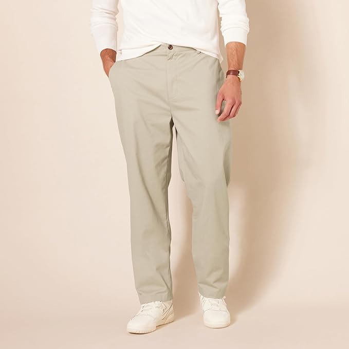 Men's Classic-Fit Wrinkle-Resistant Flat-Front Chino Pant