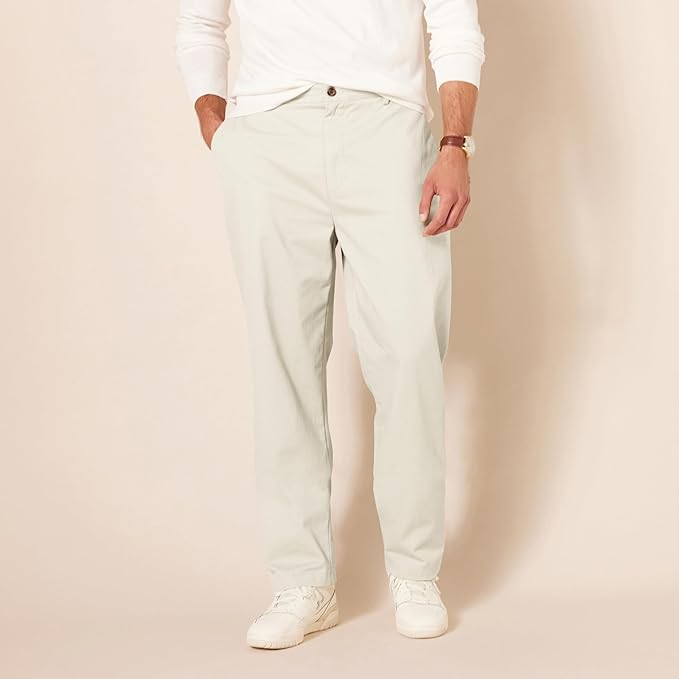 Men's Classic-Fit Wrinkle-Resistant Flat-Front Chino Pant