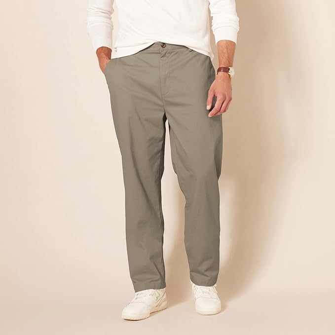 Men's Classic-Fit Wrinkle-Resistant Flat-Front Chino Pant