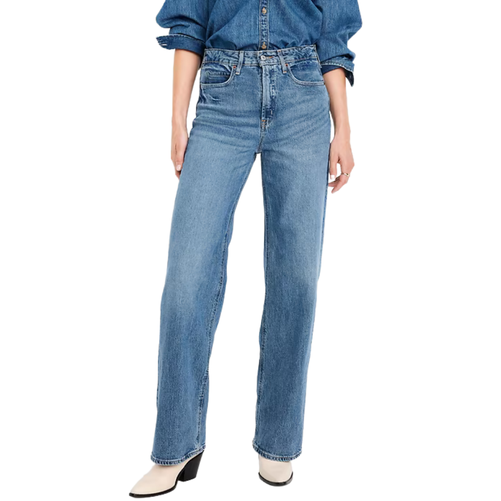 Extra High Waisted Wide Leg Jeans-My Comfy Pant