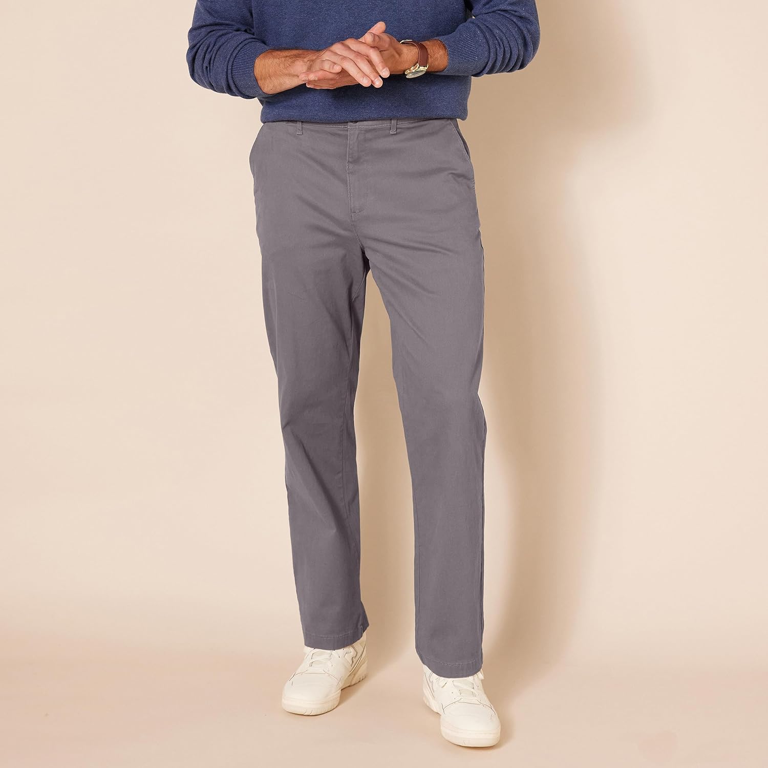 Classic Fit Casual Stretch Chino PantsClassic Fit Casual Stretch Chino Pants - Image 18
