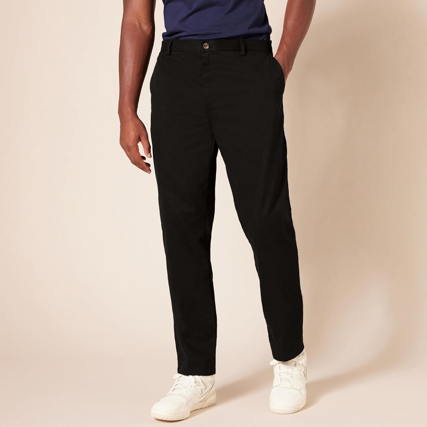 Slim Fit Flat Front Chino Pants