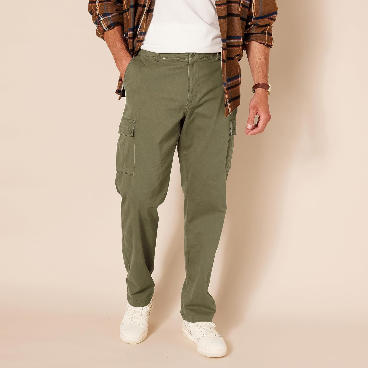 Straight Fit Stretch Cargo Pants for MenStraight Fit Stretch Cargo Pants for Men - Image 12