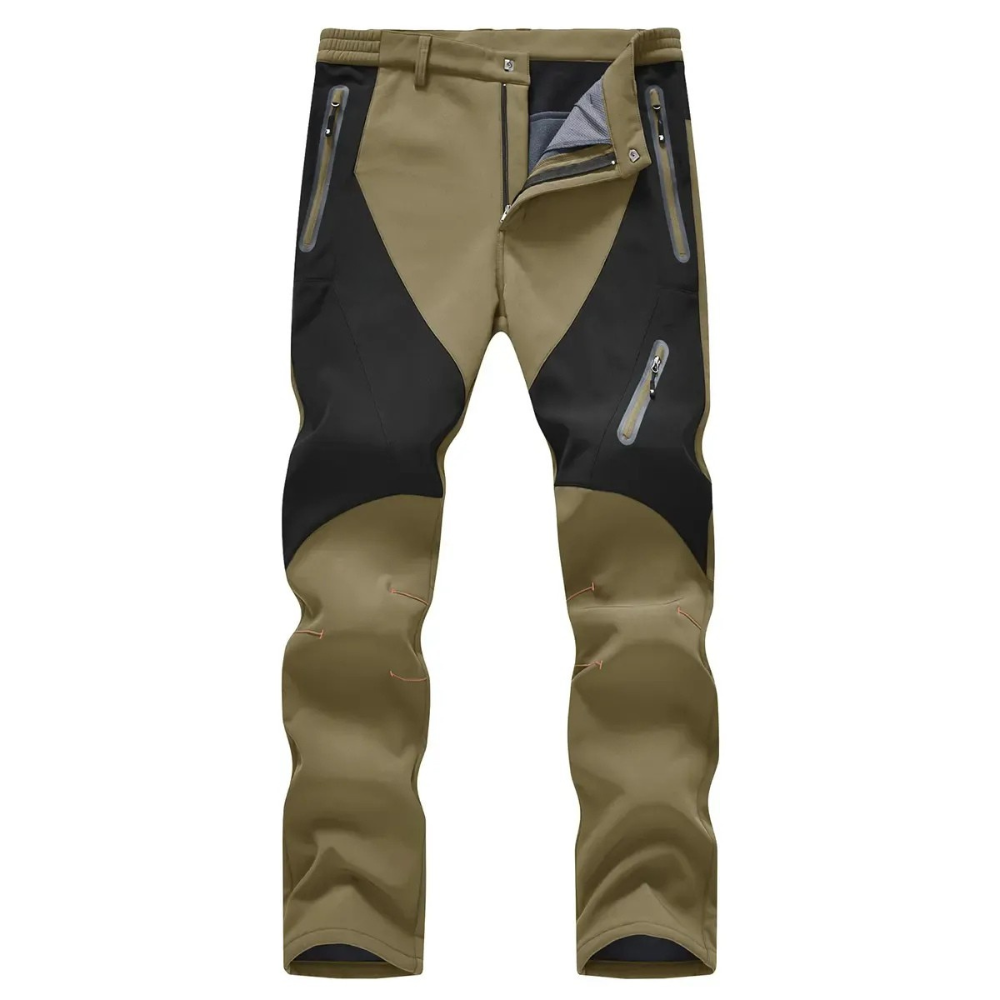 Zipper Pockets Climbing Thermal Jogger Trousers Thermal Lined Jogger pants men