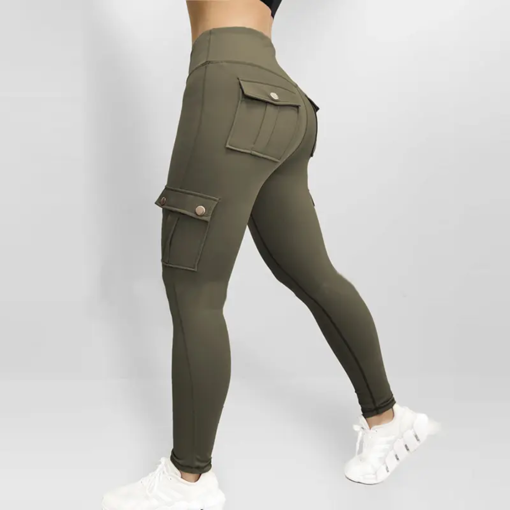 Butt Lifting Workout Leggings With Flap Pockets For Women