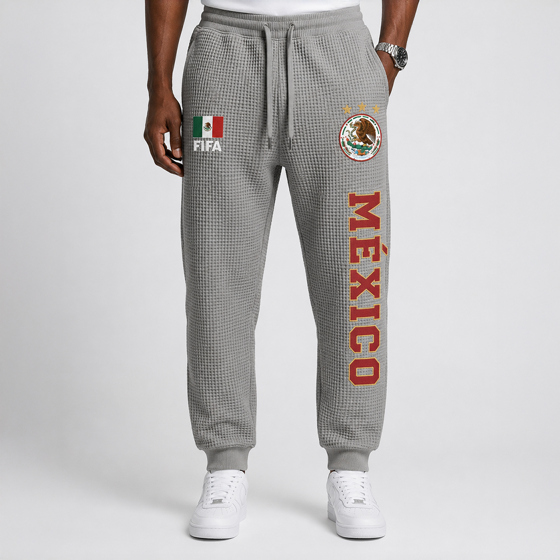FIFA 2026 Mexico Printed Waffle Football Fan Pants