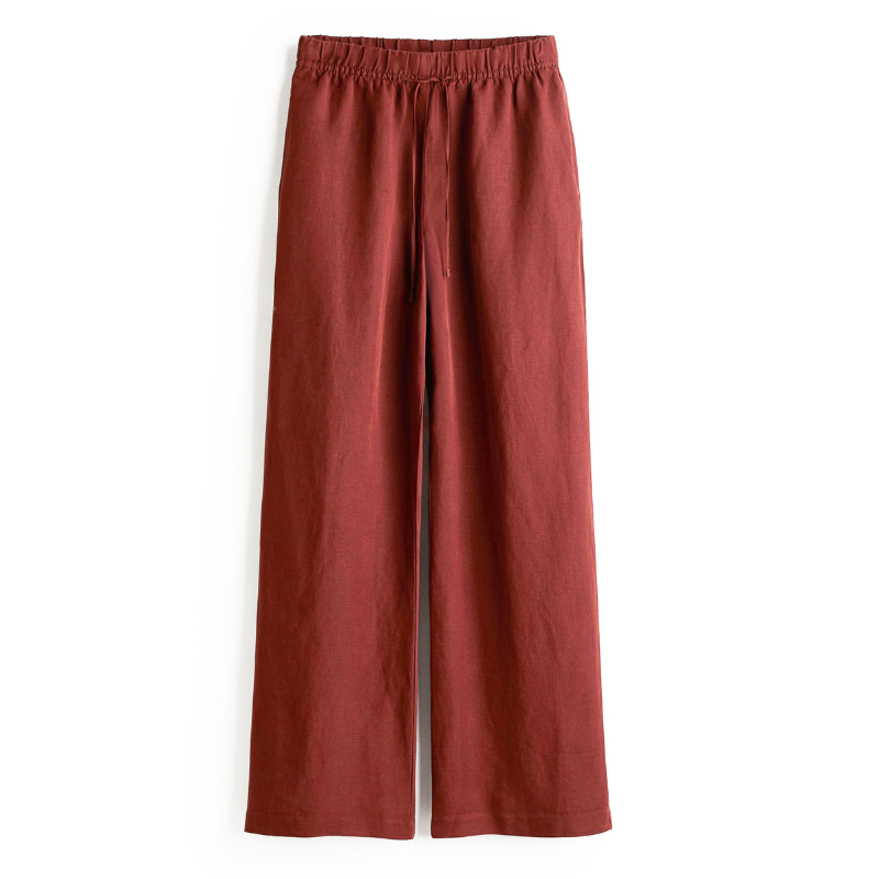 Versatile Drawstring Wide Trousers-My Comfy Pant
