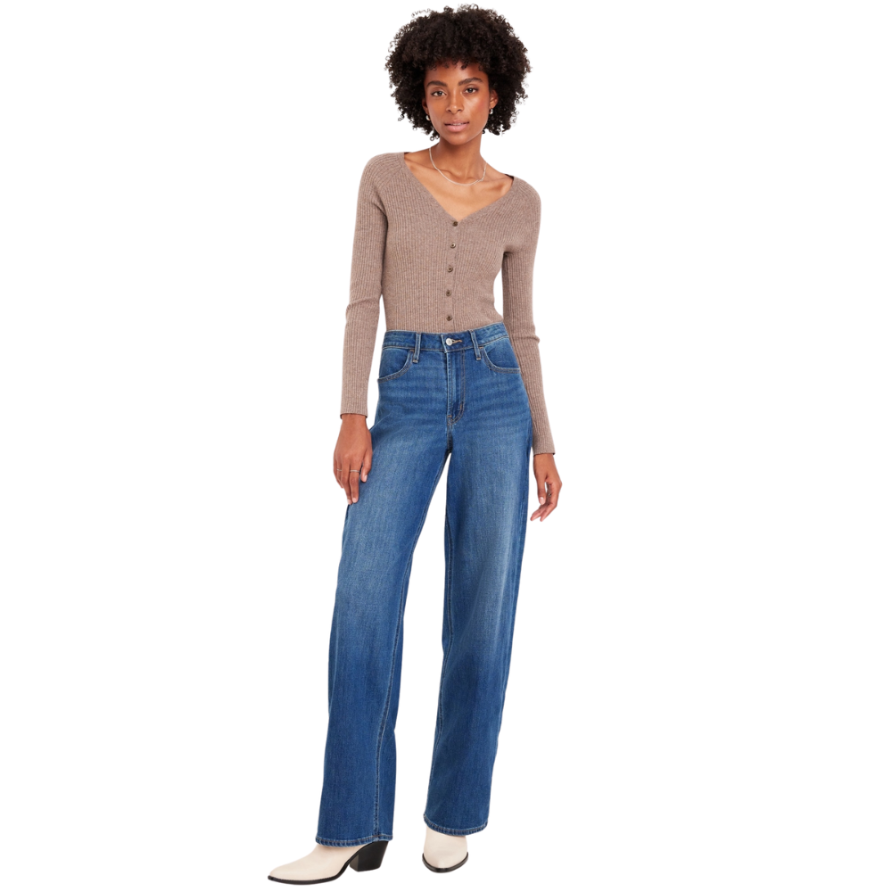 High Rise Wide Jeans-My Comfy PantHigh Rise Wide Jeans - Image 2