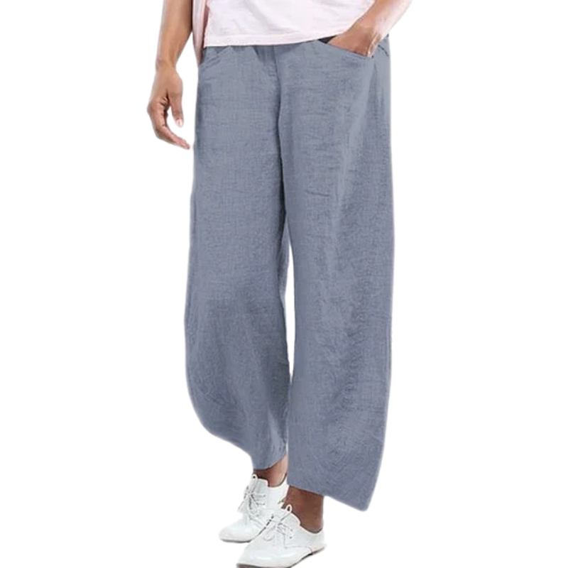 Casual Wide Leg Cotton Pants-My Comfy PantCasual Wide Leg Cotton Pants - Image 5