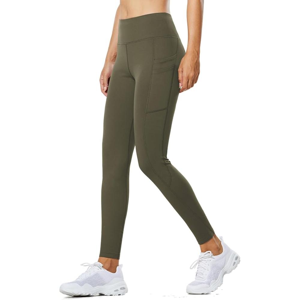 Women Thermal Fleece Leggings With Pockets