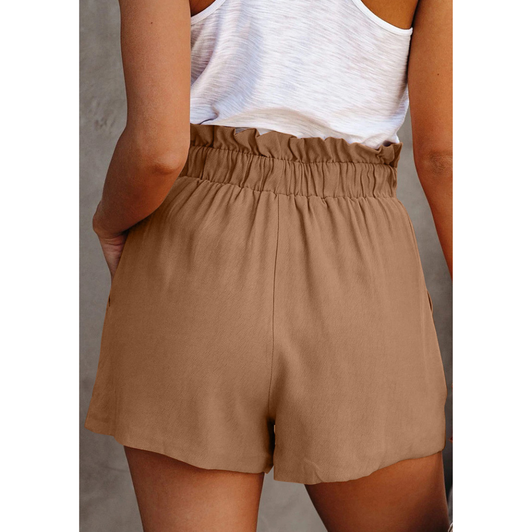 Tight Waisted Lace-Up Shorts-My Comfy Pant