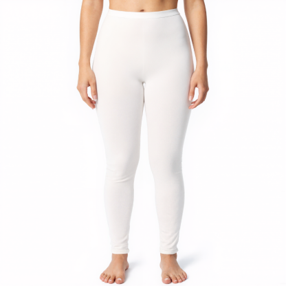 Women Combed Cotton Raschel Knit Thermals Underwear Long Pant