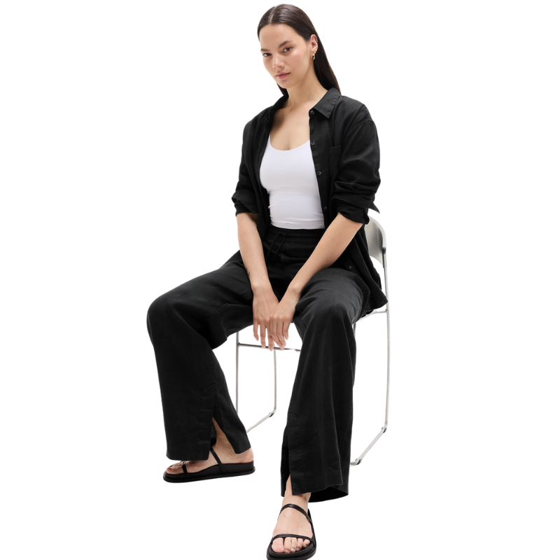 Retreat Linen High Rise Pant-My Comfy Pant