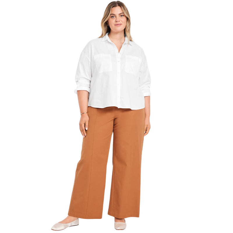 High Waisted Pull On Pixie Super Wide Leg Pants-My Comfy Pant