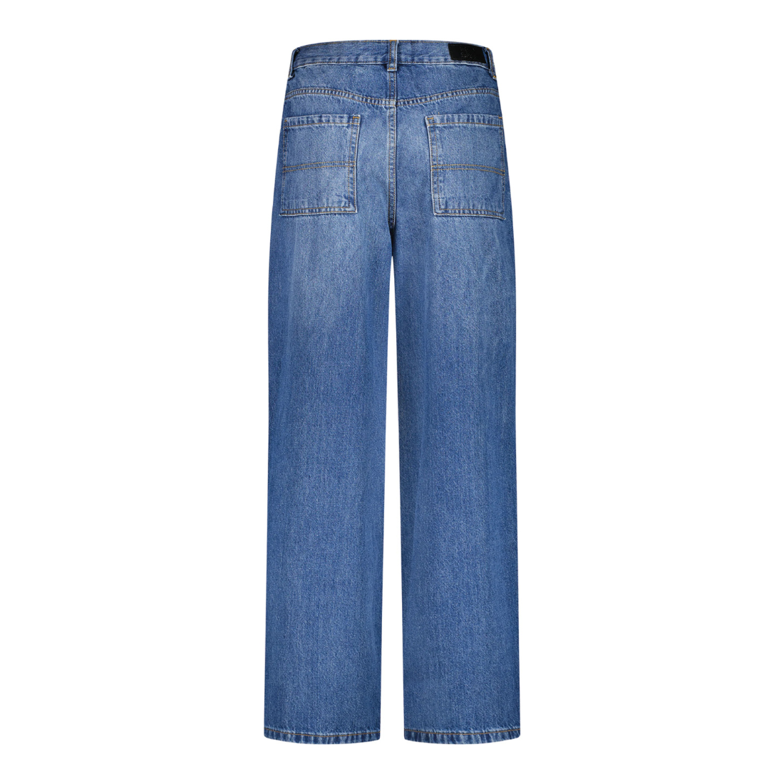 Baggy Denim Zip Fly Pocket Pants