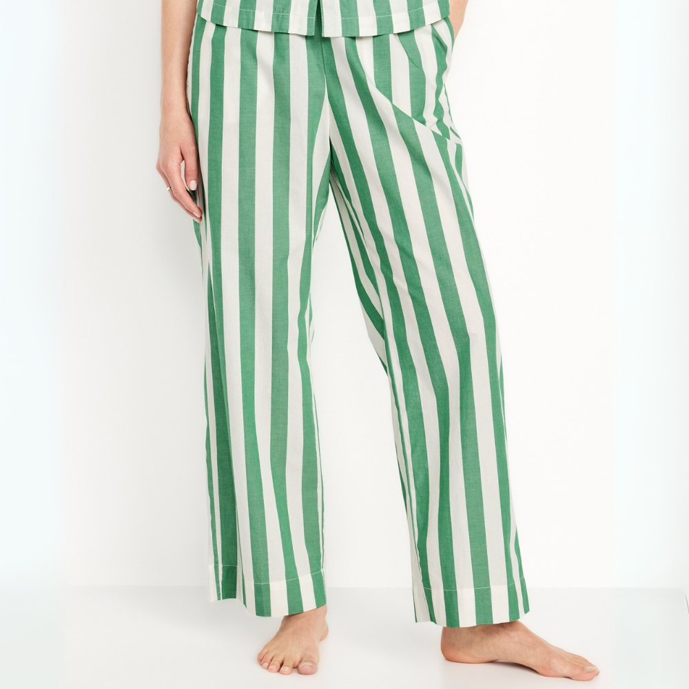 High Waisted Poplin Pajama Pant-My Comfy Pant