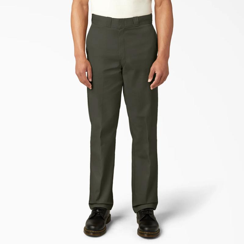 Classic Regular Fit Casual Work Pants for Men
