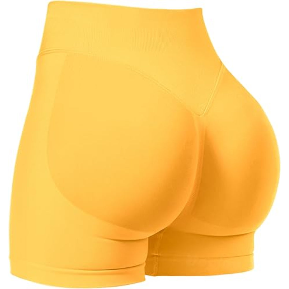 Seamless Compression Shorts With Ruched Design-My Comfy Pant