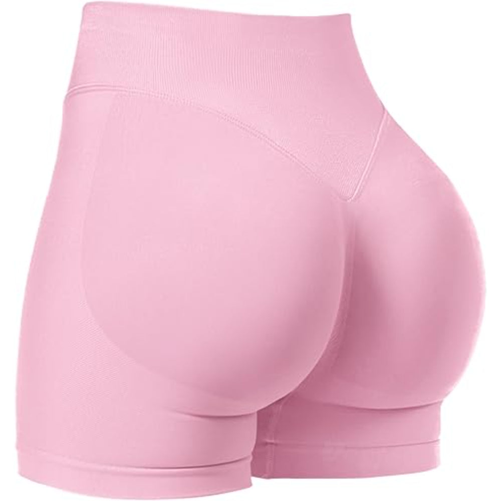 Seamless Compression Shorts With Ruched Design-My Comfy Pant