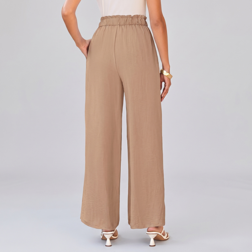 Casual High Rise Loose Fit Palazzo Pants For Women 