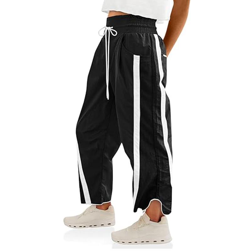 Casual Wide Baggy Pants With Drawstring For Women