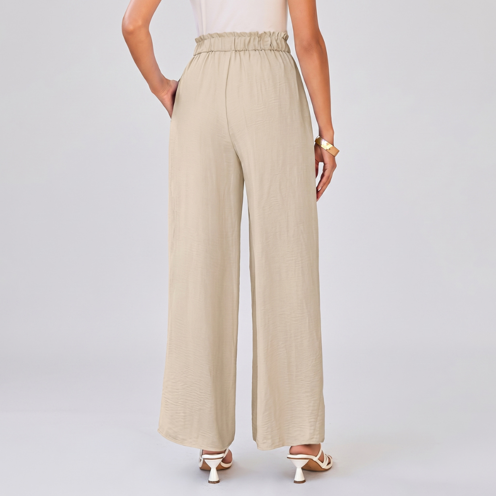 Casual High Rise Loose Fit Palazzo Pants For Women 