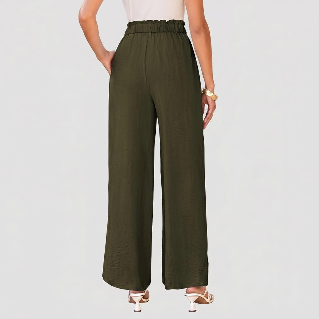 Casual High Rise Loose Fit Palazzo Pants For Women 