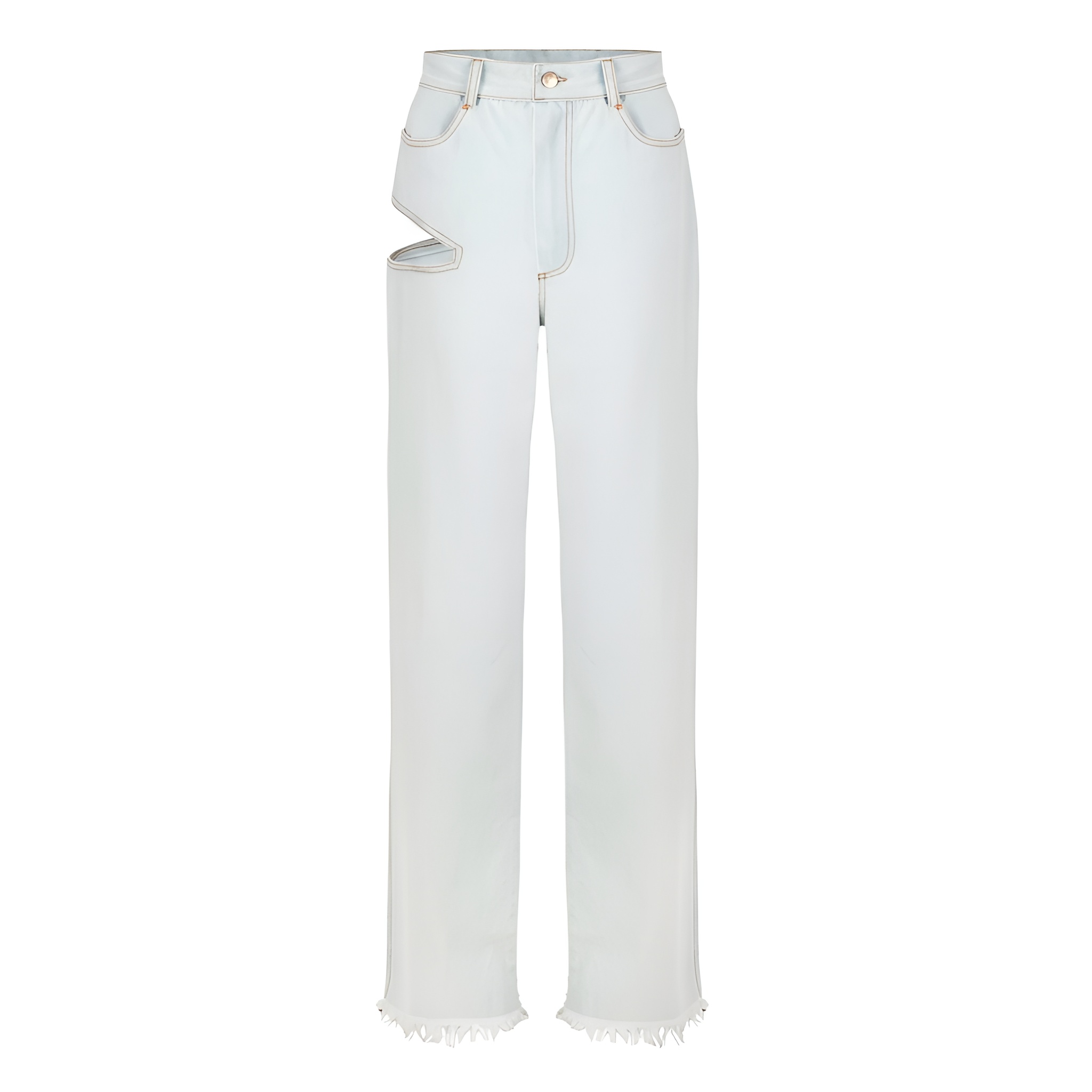 High Rise Cutout Jeans