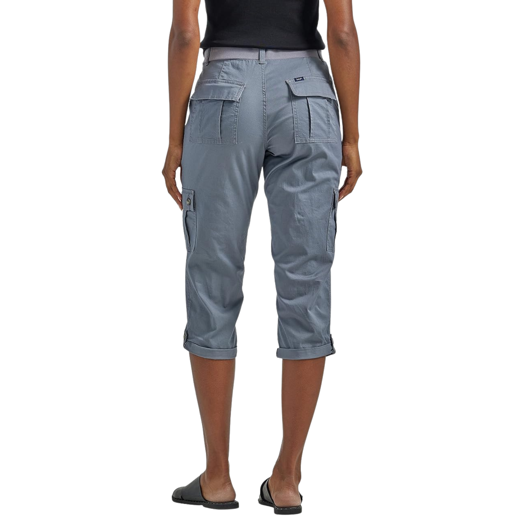 Comfortable And Casual Utility Capri Pants With Pockets For Women
